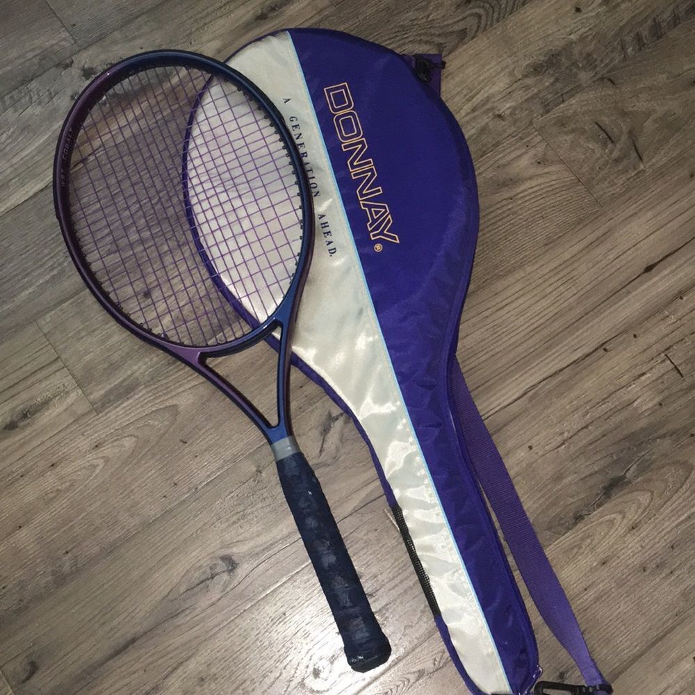 Vintage Donnay WST Cobalt Mid size Retro Tennis racquet- Bjorn Borg Wimbledon